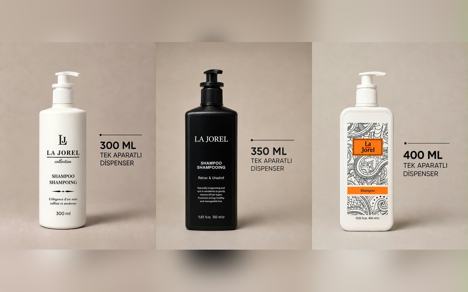 Samtida 300, 350 ve 400 ml tek aparatlı dispenser modelleri